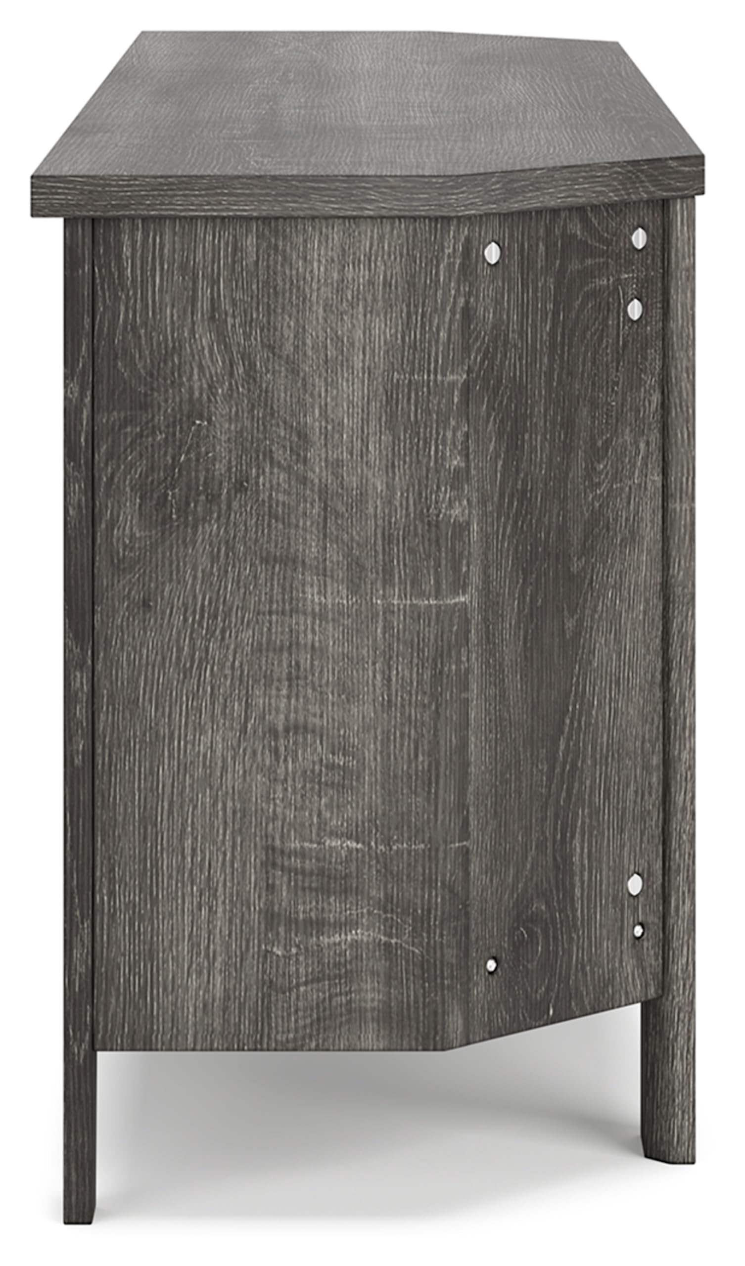 Ashley Arlenbry Farmhouse TV Stand - Gray, Weathered Oak Finish, 54"W, With Sliding Barn Doors
