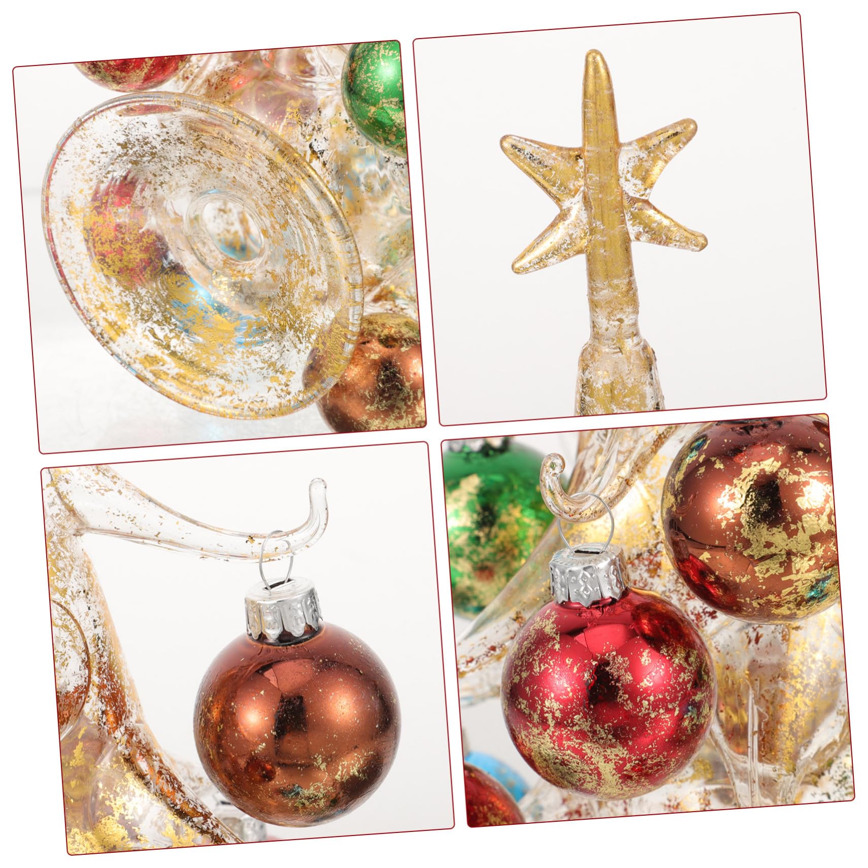 Árbol de Navidad de Grande Amarillo Adorno DIY Resistente para Escritorio Decoración Navideña Versátil con Festivos para Hogar