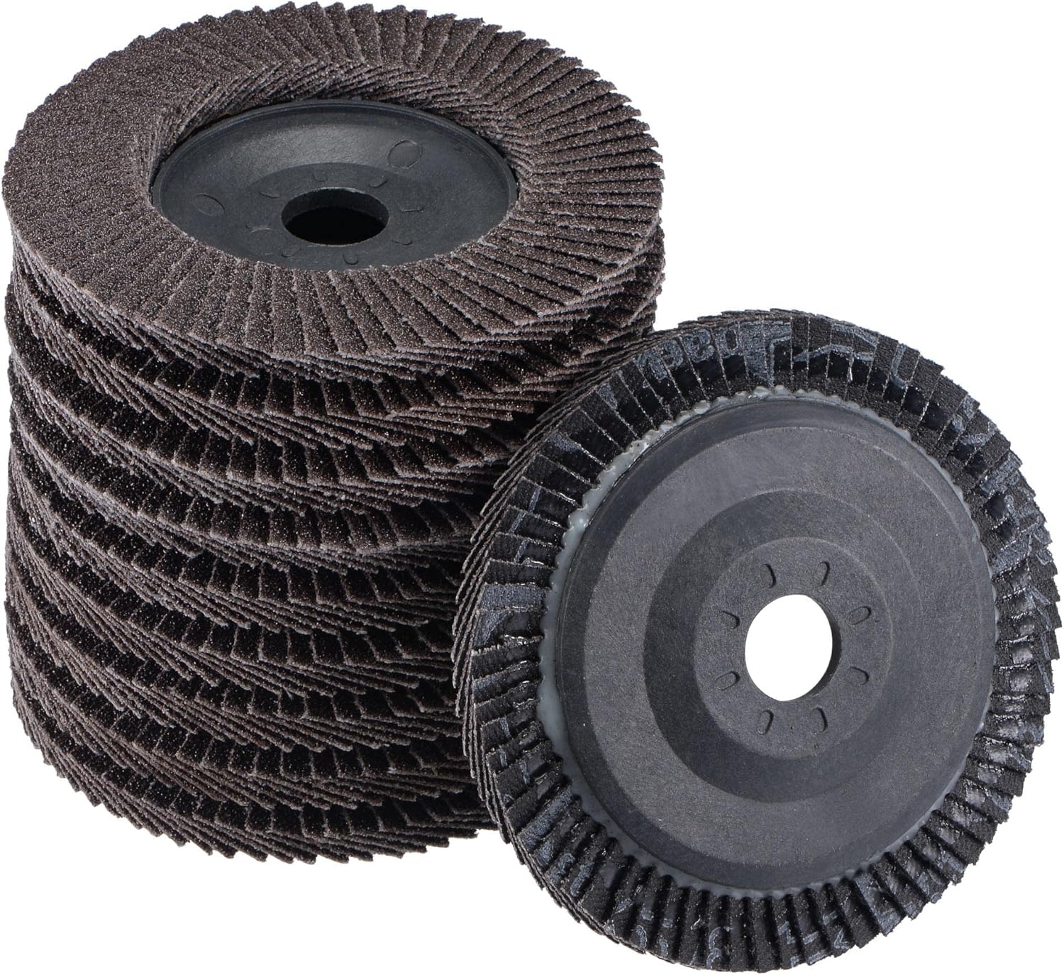 uxcell 4 Inch Flap Disc 60 Grit Sanding Grinding Wheels Silicon Carbide Abrasive 10pcs