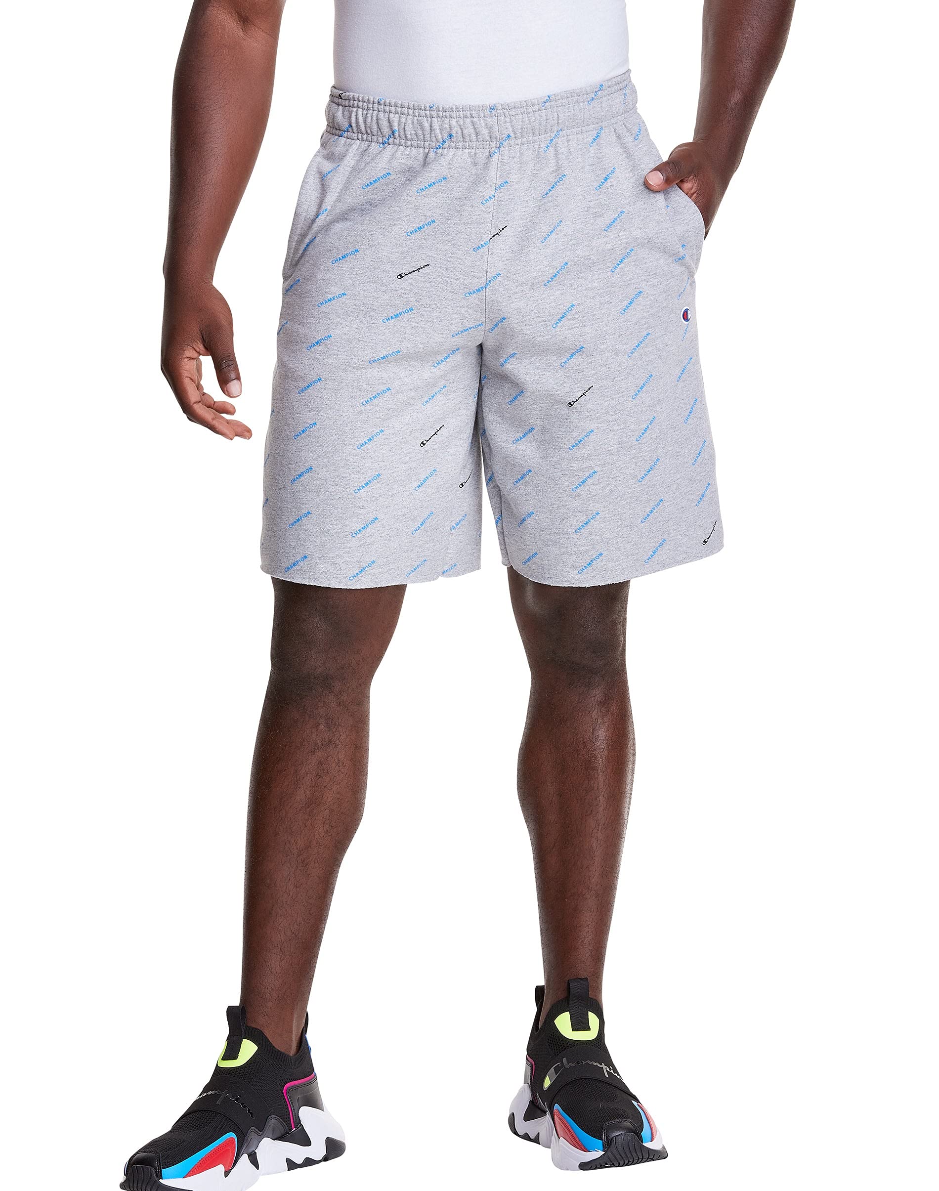 Champion mens 10-inch Powerblend Aop Short Shorts (pack of 1)