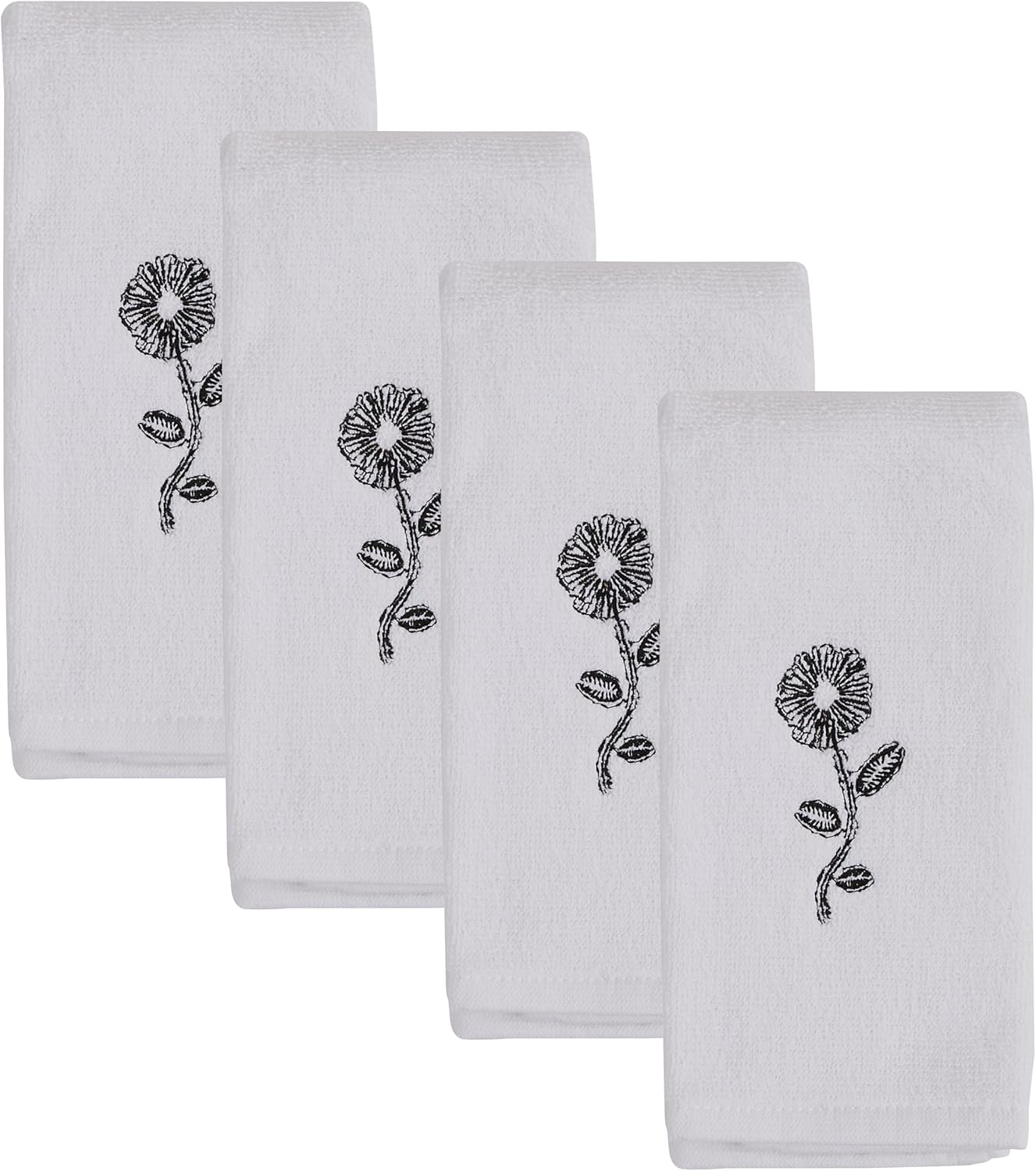 Park Designs Split P Urban Flower Fingertip Towel Set of 4