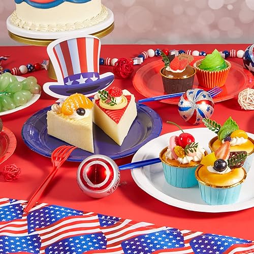 Miniatura 3 de Juego de 180 platos de papel para Acción de Gracias, Navidad, otoño e invierno, para 60 invitados, juego de cubiertos desechables, platos redondos