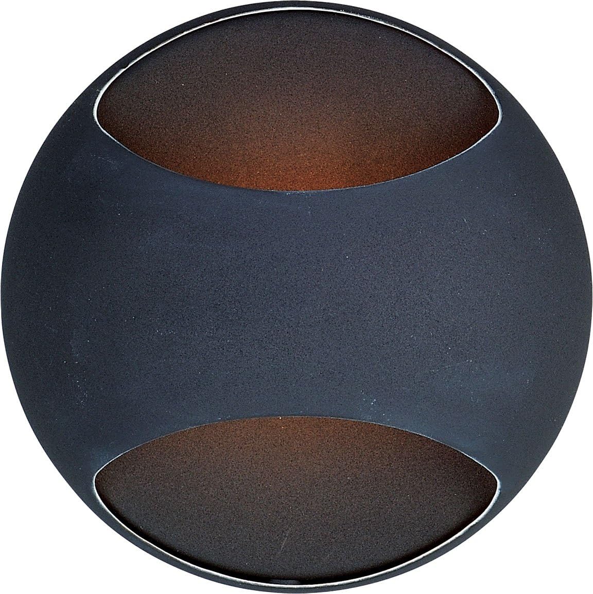 ET2 E20540-BK Wink ADA Compliant Unique Modern Aluminum 5" Dia Hemisphere Wall Sconce, 1-Light Xenon 40 Watt, Black
