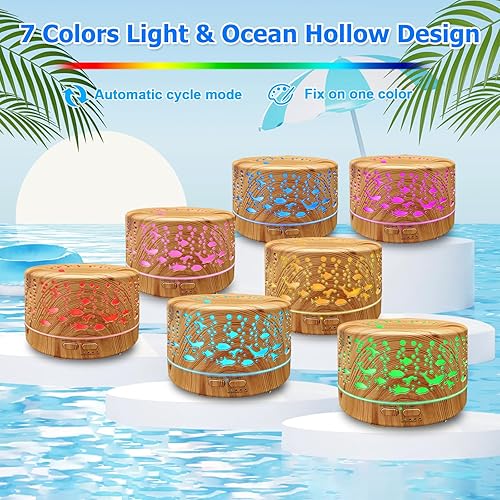 Miniatura 5 de Difusores para aceites esenciales para habitación grande con RC, difusores de aceite esencial de 21.1 onzas líquidas para el hogar, apagado