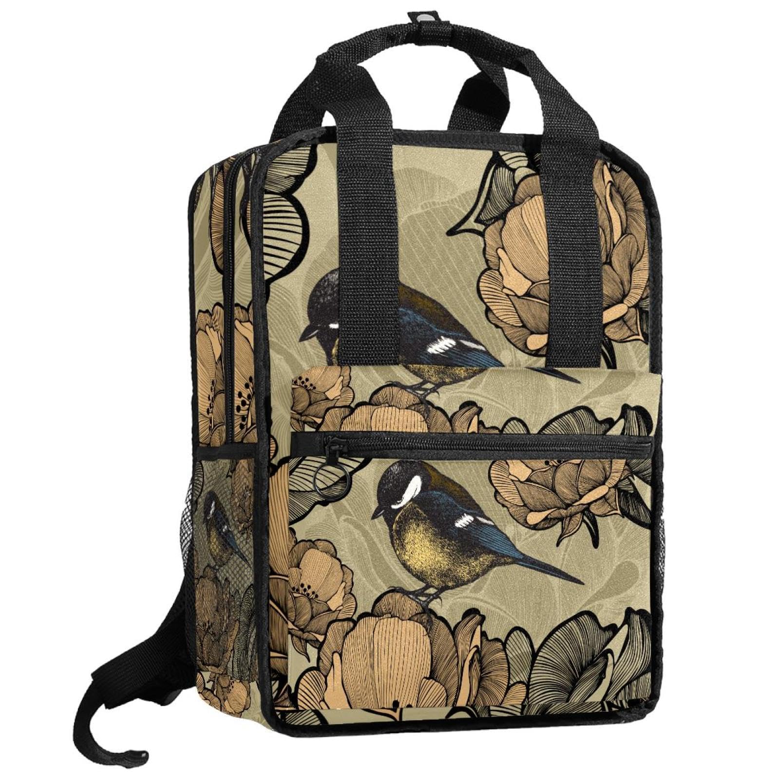 Sac à dos garçons léger réglable anti mal de dos imprimé pie fleur - 8