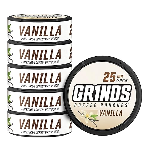 Miniatura 2 de Bolsas de café Grinds  3 latas de vainilla  Sin tabaco, sin nicotina alternativa saludable  18 bolsas por lata