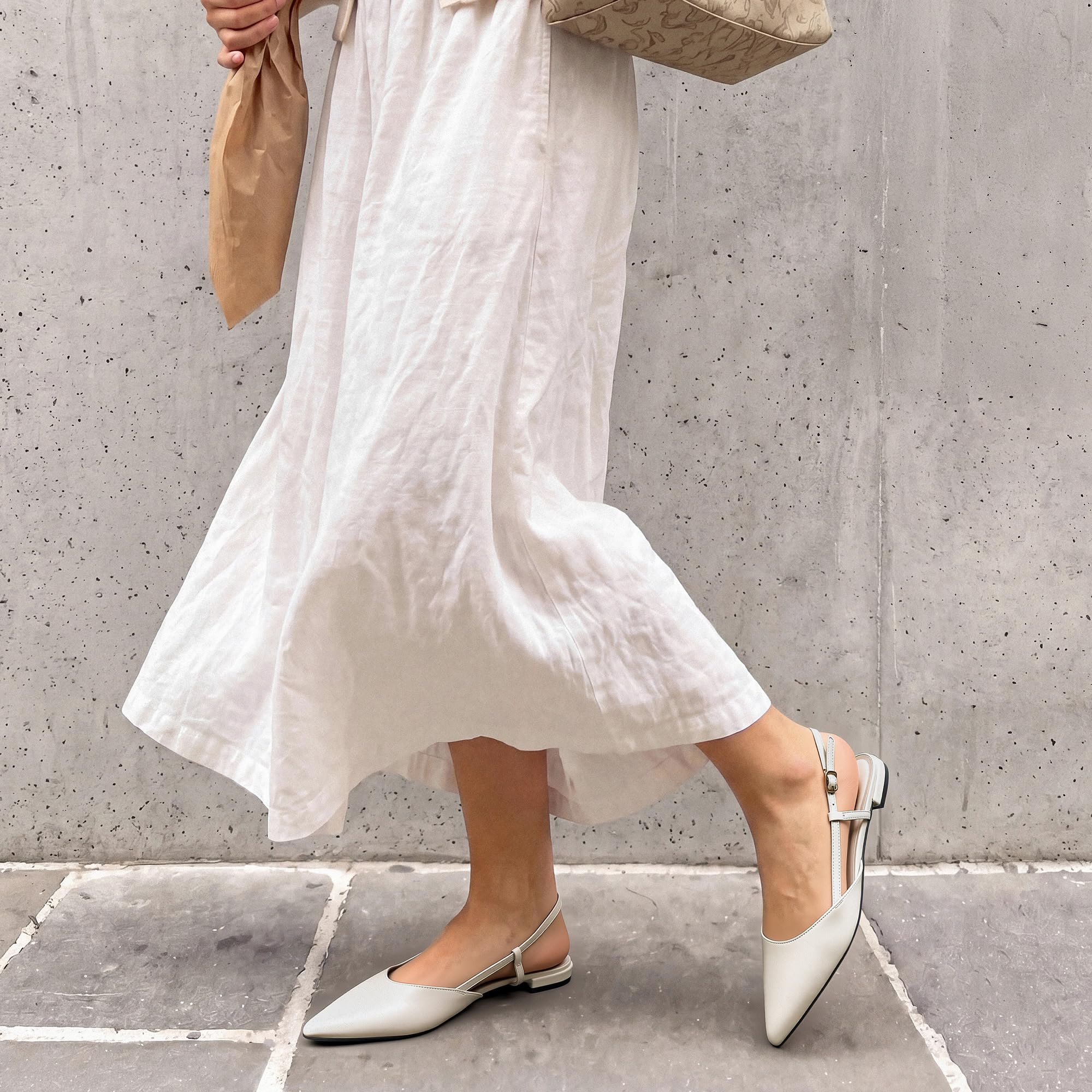 DREAM PAIRS Ballerine da donna con slingback