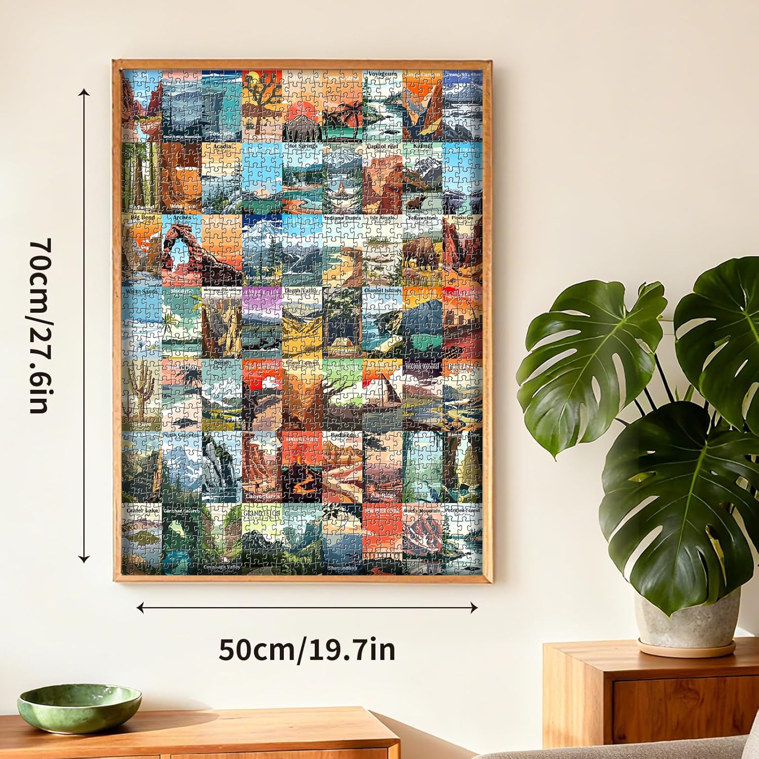Puzzles for Adults 1000 Pieces,National Parks Puzzle,Including Zion Yellowstone Yosemite, Nature Jigsaw Puzzles Scenery Mountain Scene,Jigsaw Puzzles