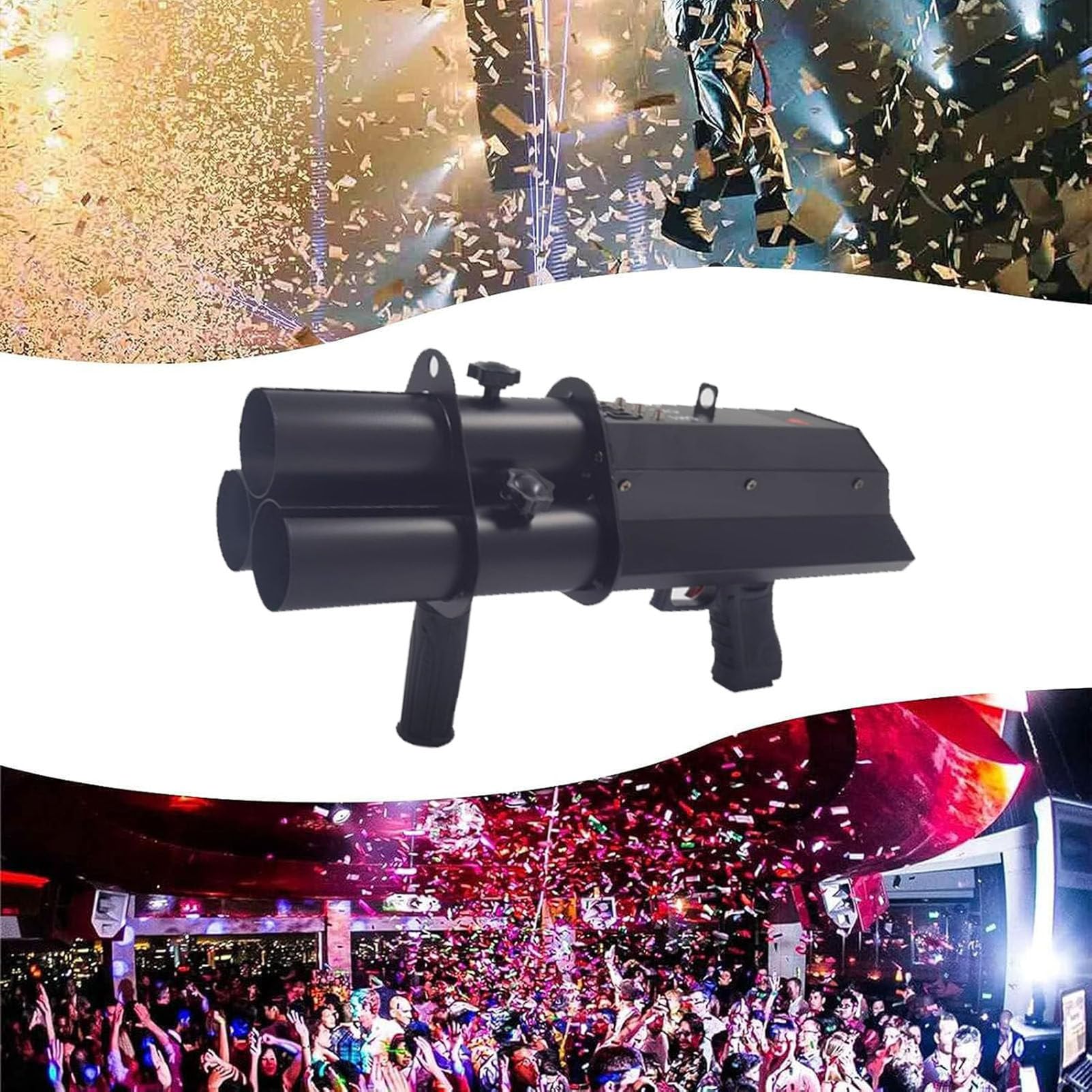 CañóN EléCtrico De Confeti, CañóN Lanzador De Confeti InaláMbrico, Lanzador De Confeti, Tirador EléCtrico, para Fiesta, Club, Boda, Bar.