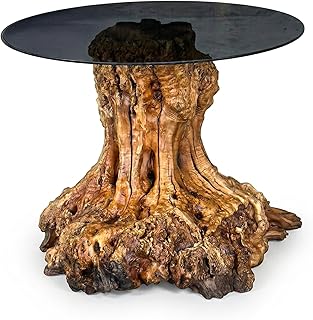 Museum Grade Ancient Olive Root Coffee Table - 1000+ Year Old Rare Solid Wood Centerpiece - Custom Hand-Carved Luxury Live Edge Sculpture for High-End Living Rooms (One-of-a-Kind Statement Art)
