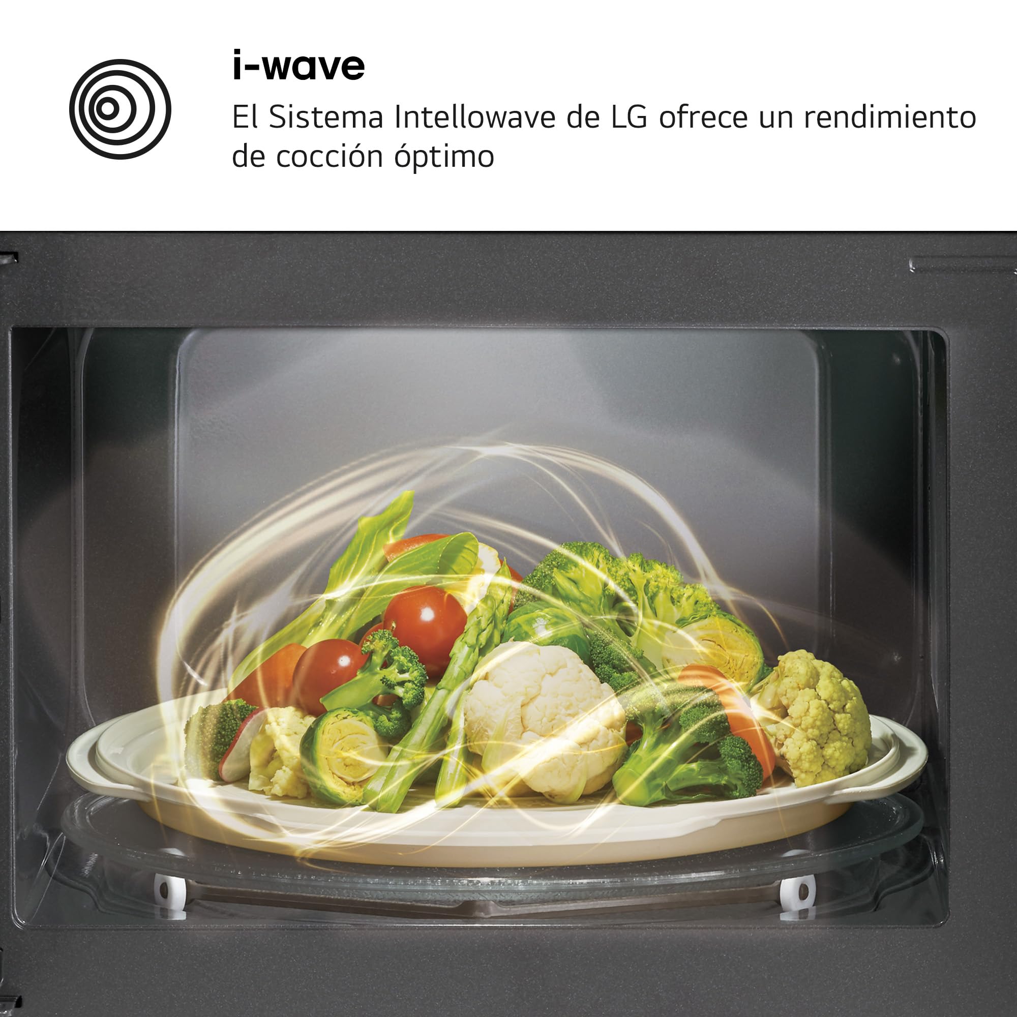 LG MH6042D kuchenka mikrofalowa z grillem i cyfrowym wyświetlaczem, 20 l, 700 W, 5 poziomów mocy, funkcja I-Wave, szybsze gotowanie, utrzymanie smaku, łatwe czyszczenie, czarny