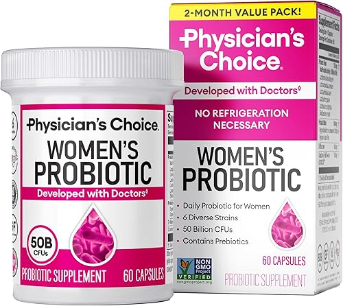 Miniatura 7 de Physician's Choice Probióticos para mujeres - Equilibrio PH, digestivo, UT y salud femenina - 50 mil millones de CFU - 6 cepas únicas para mujeres