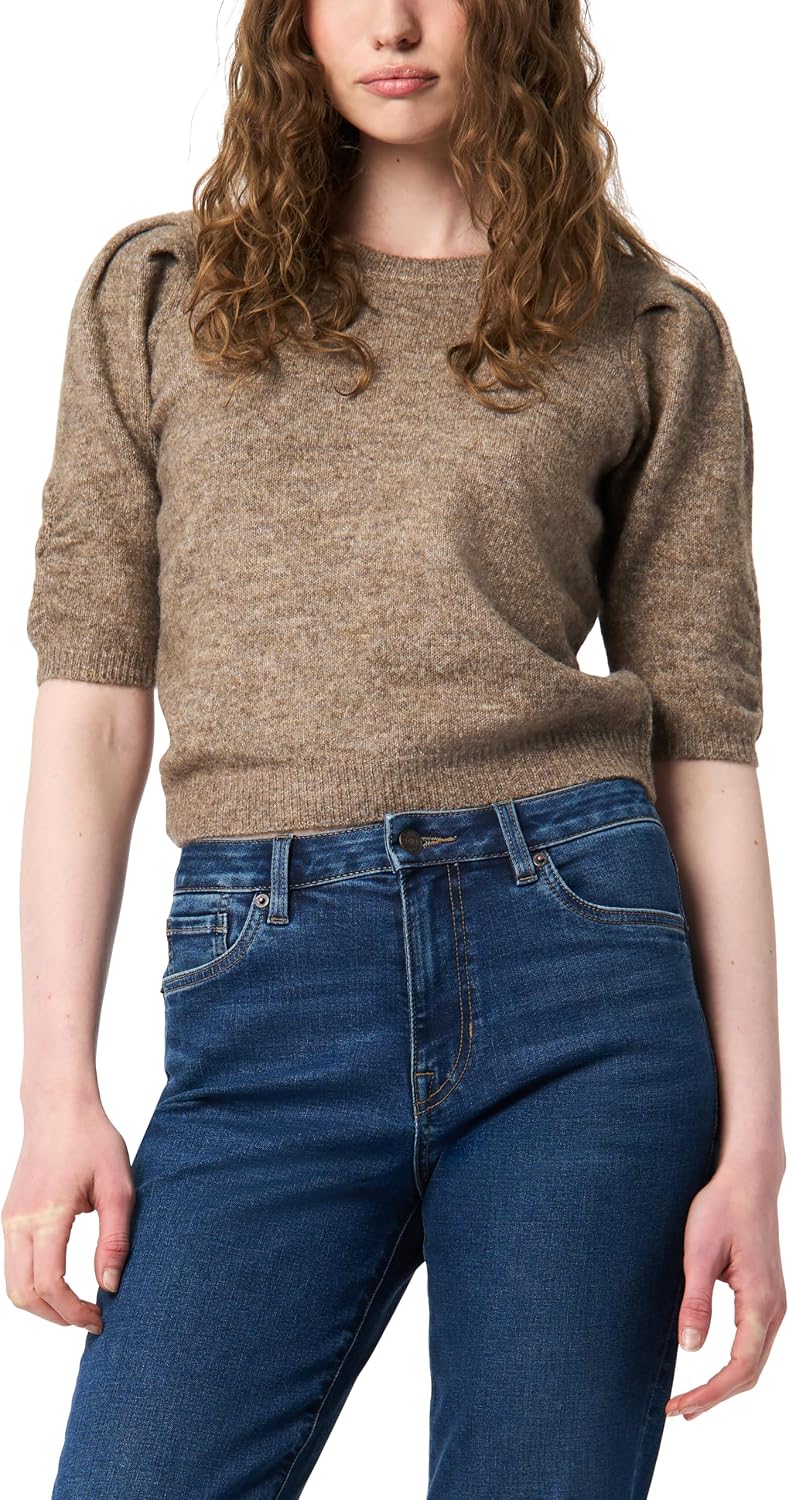 Buffalo David Bitton Women's Ruffle Short Sleeve Sweater