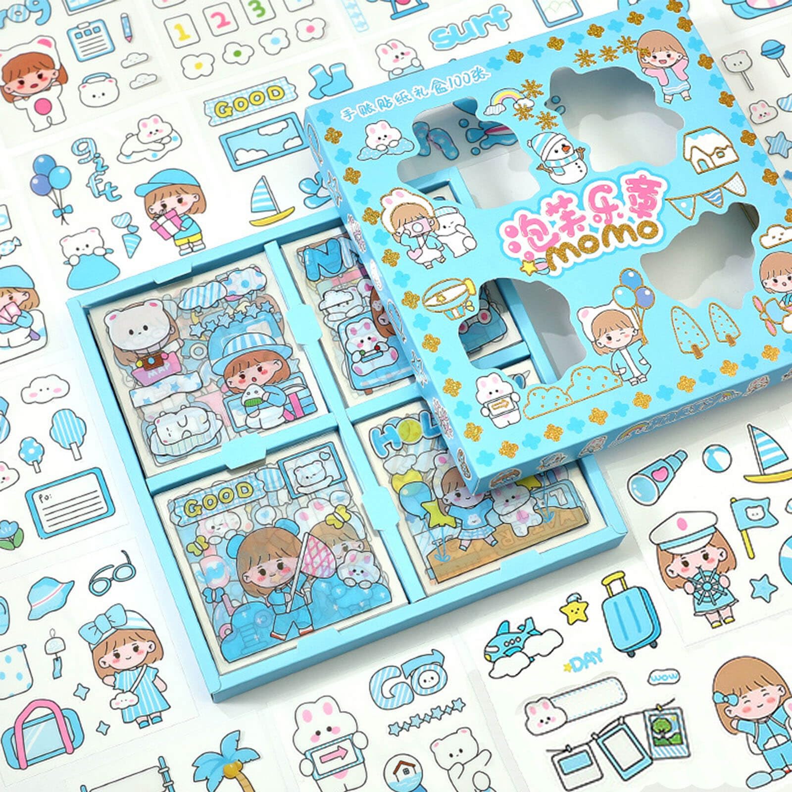 シール帳と特典いろいろ14点セット Amazon.co.jp: シール 手帳シール かわいい 100枚 ギフトボックス付き