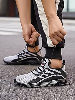 Herren-Sportschuhe, modisches farbblockierendes Design, stoßdämpfend, leicht, lässige Laufschuhe