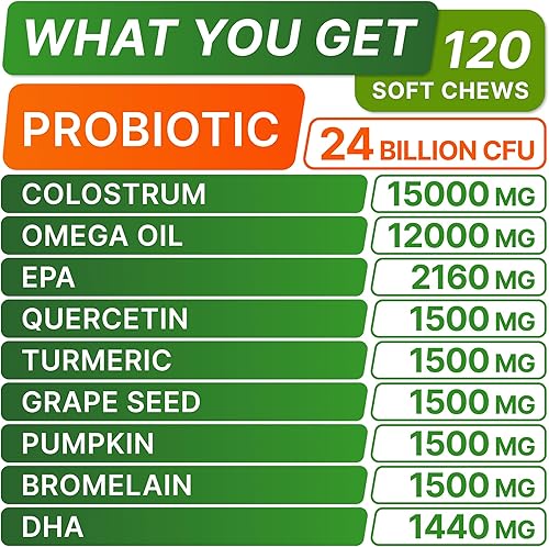 Miniatura 6 de STRELLALAB Masticables avanzados para aliviar la alergia y la picazón para perros con aceite de pescado Omega 3 y probióticos - Alivio de la picazón