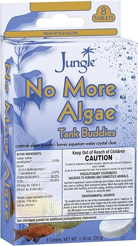Jungle TB620W Tank Buddies No Más Tabletas Clarificadoras de Agua de Algas, 8 unidades