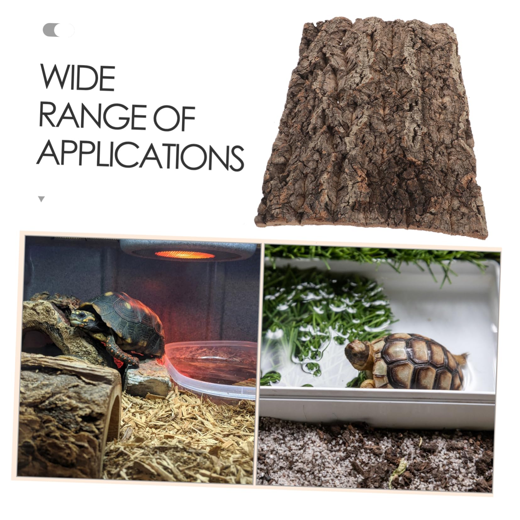 Gatuida Natural de de Corcho para Decoración de Terrarios y Acuarios Paneles de Paisaje para Reptiles Geckos y Serpientes Diseño