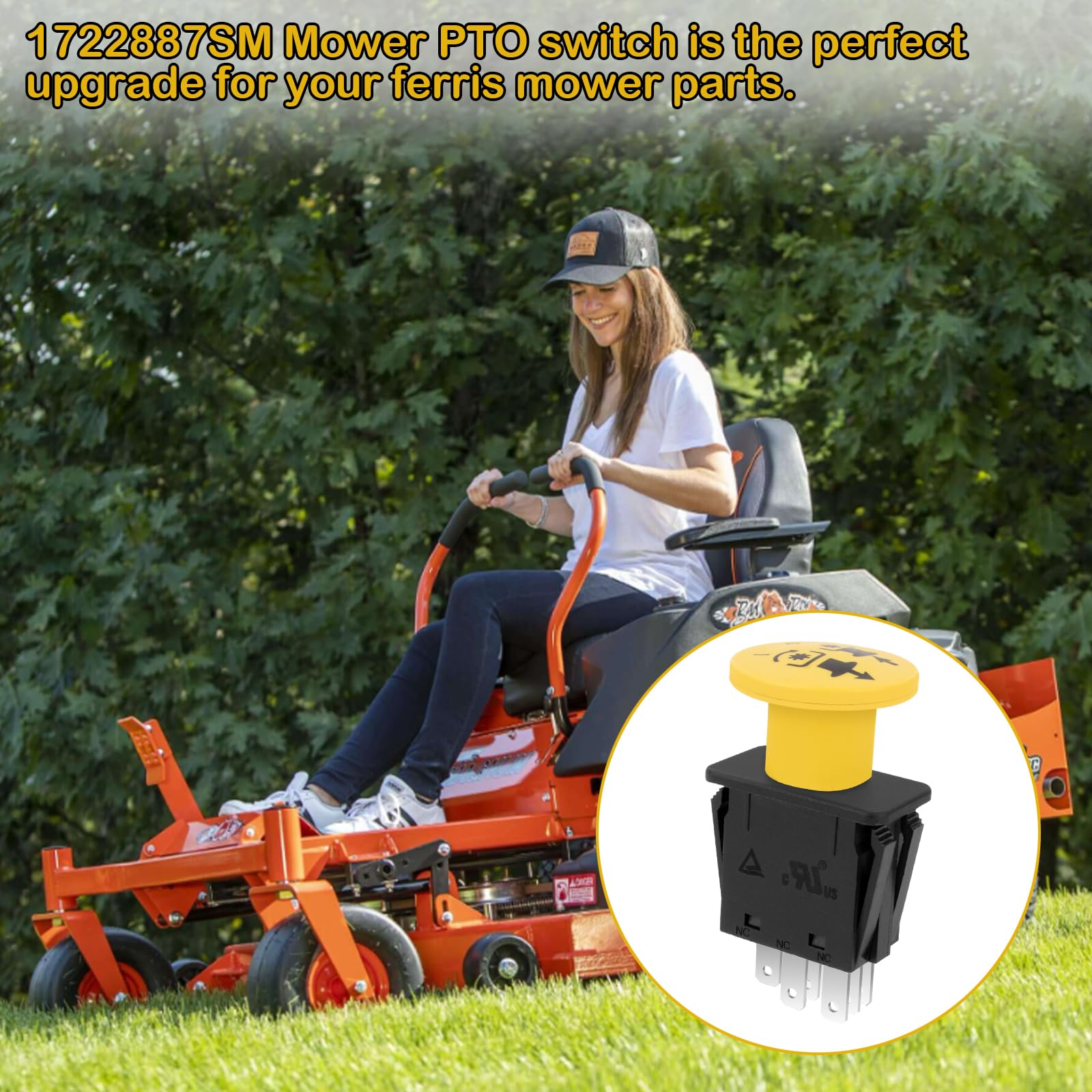 1722887SM - Interruptor Pto para Ferris Pto Switch 1716332SM 1722887 22180 171348 171348SM 1714772 1714772SM 5022180 5022180SM Simplicity Pto Switch