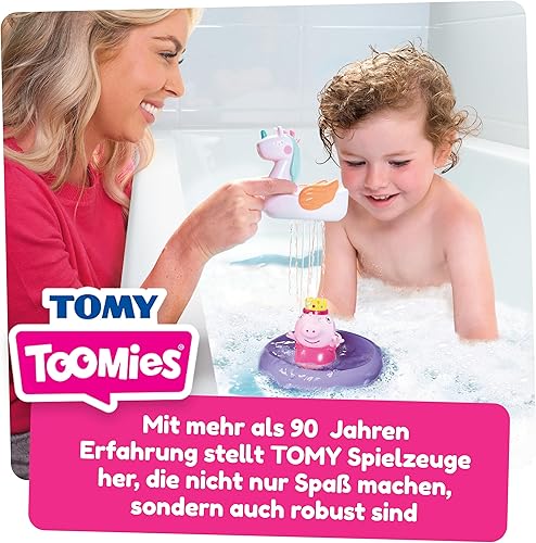 Miniatura 7 de Toomies Tomy Peppa Pig - Flotador de baño de unicornio de Peppa, juguetes de baño para bebés, juguetes de baño para niños para juegos acuáticos,