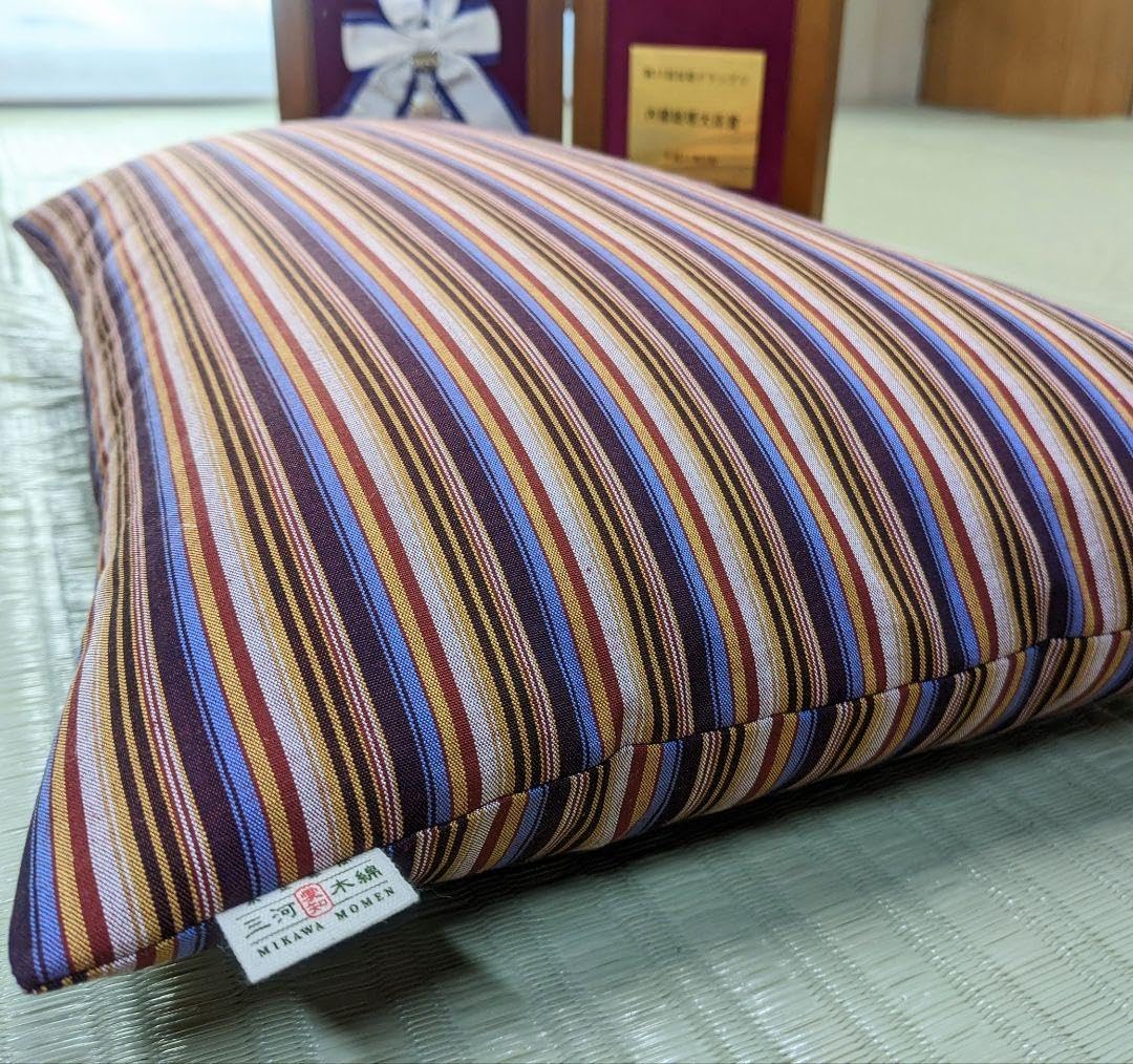 木綿シルク綿巻そば殻枕(内閣総理大臣賞受賞)☆天然素材 三河木綿シルク綿巻そば殻枕(内閣総理大臣賞受賞)天然素材高さ