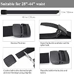 Men’s Belt, Tactical Canvas and Golf Nylon Casual Web Belt for Outdoor Work or Outdoor Sports, 28"-44" Waist