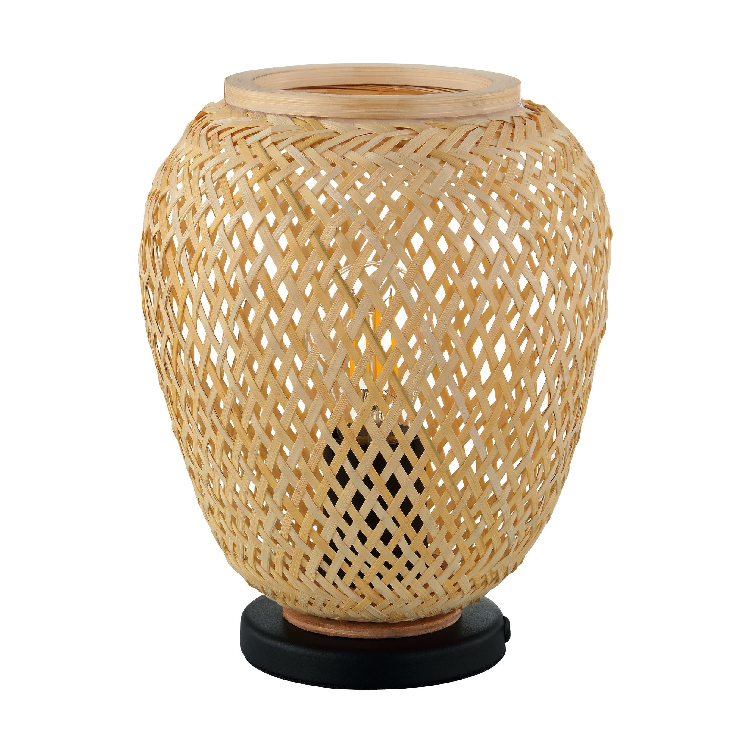 Eglo Dembleby Table Lamp In Natural Wood
