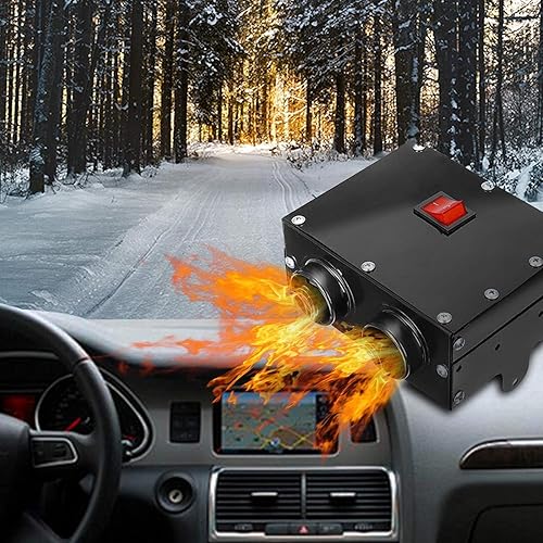 Calentador de ventilador universal de 500 W 12 V para coche, camión, calefacción, calentador de aire, desempañador, 12 V, 500 W, calentador de