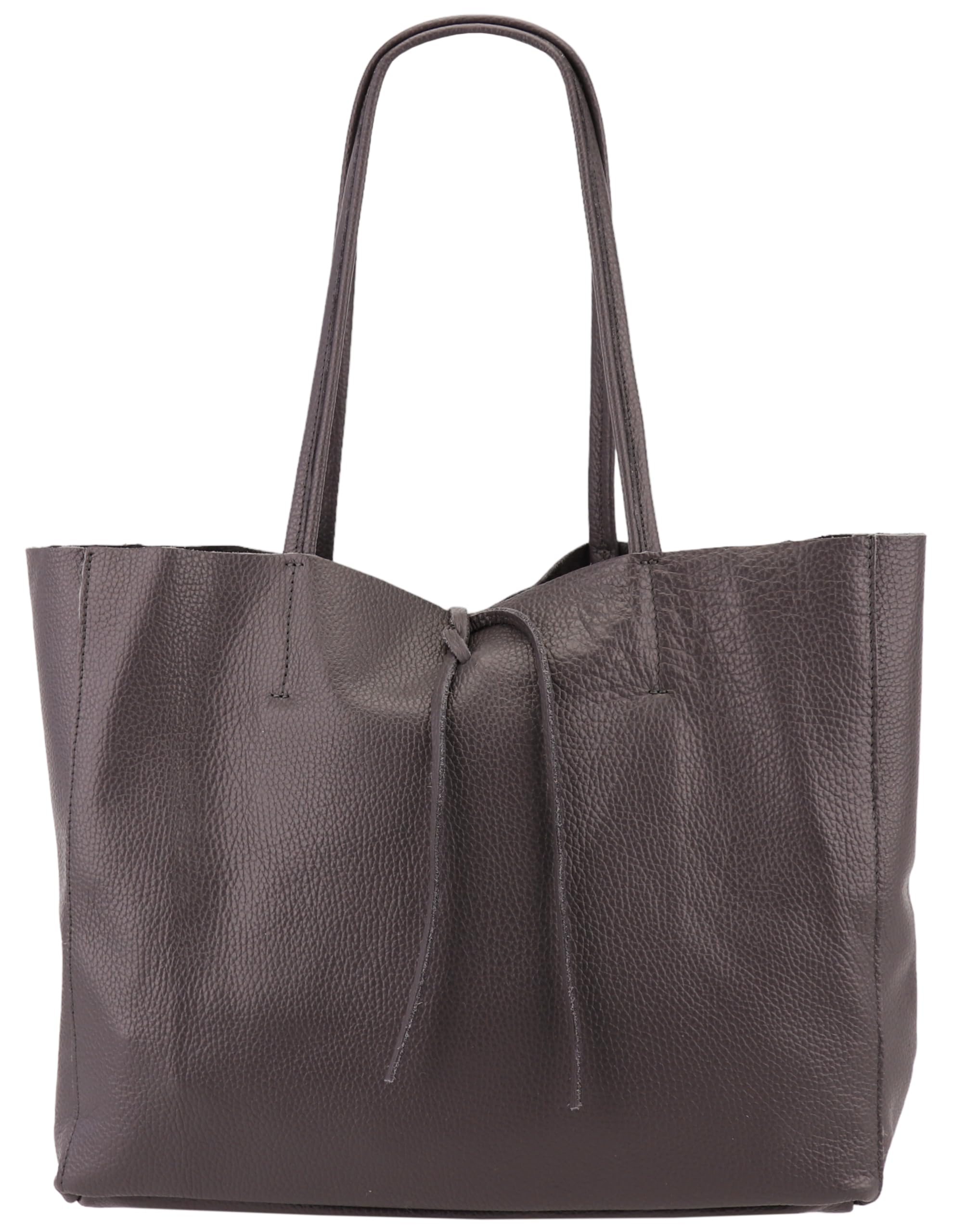 SH Leder ® Damen Echt Rindleder Shopper in Querformat mit Innentasche in vielen Farben Schultertasche Henkeltasche 30x37cm Maja G514