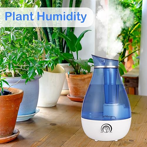 Miniatura 7 de Humidificador de niebla fría  Humidificadores de niebla fría de 2.5 L para dormitorio, silencioso, humidificadores ultrasónicos para bebés y