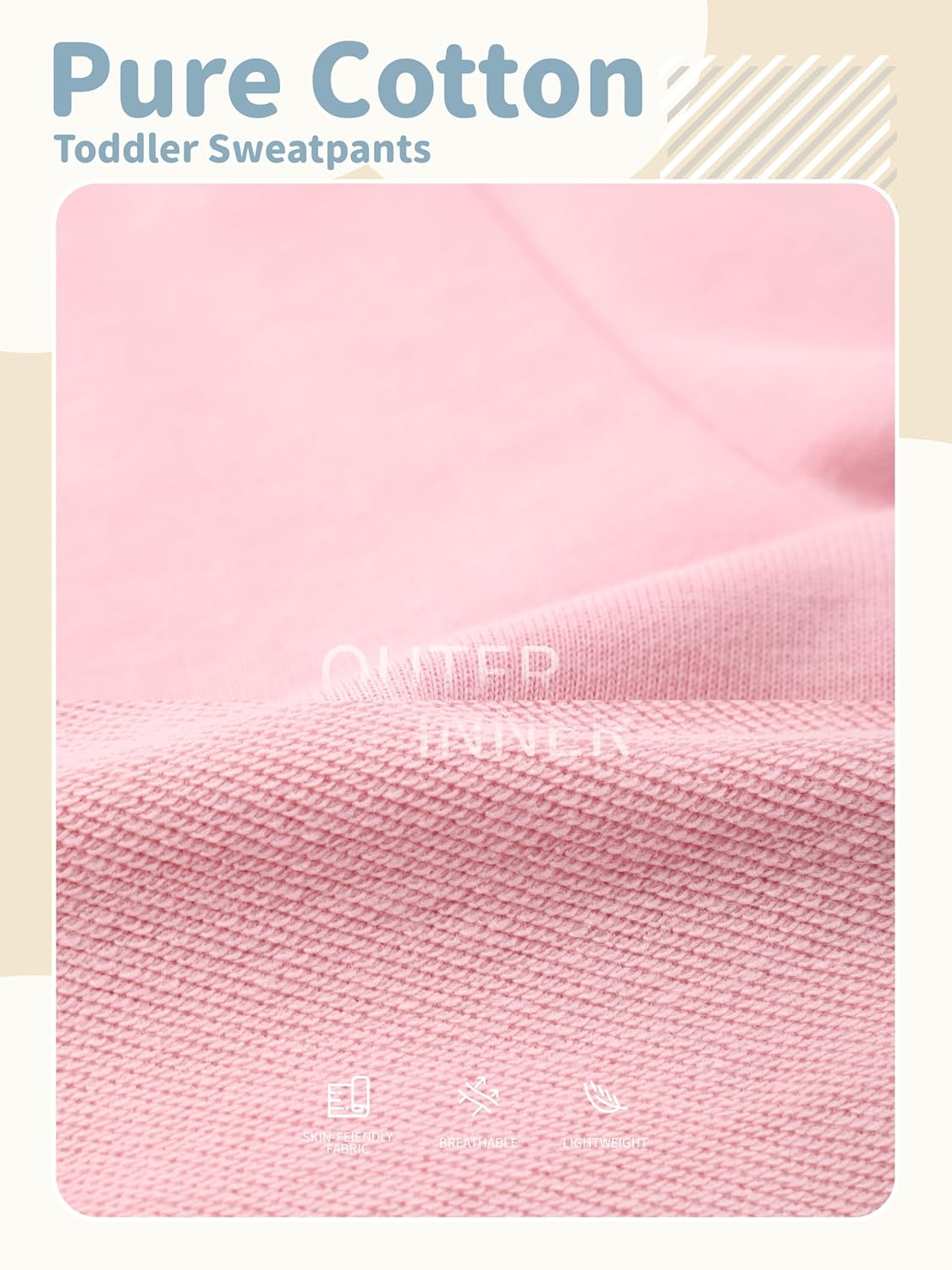 HXP 3 Pack Toddler Sweatpants Cotton Toddler Boys Girls Unisex Sweatpants Pants with Pocket Drawstring - Image 2