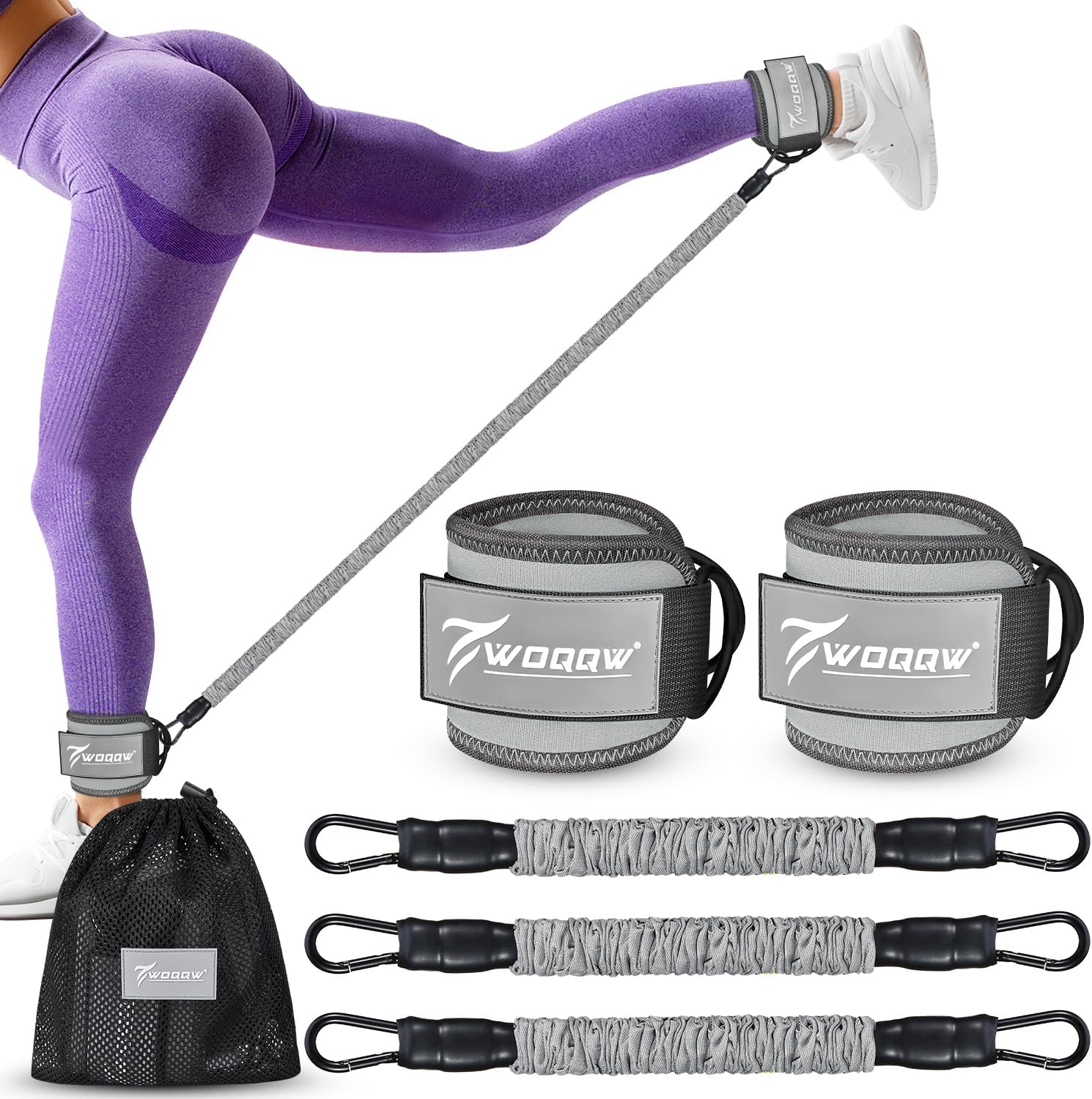 Ankle Resistance Bands, Exercises Resistance Bands for Glutes Workout, Legs Resistance Bands for