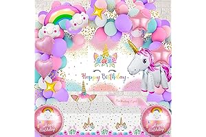 Unicorn Birthday Decorations Paty Unicorn Balloons Birthday Party Decorations Supplies Including Unicorn...