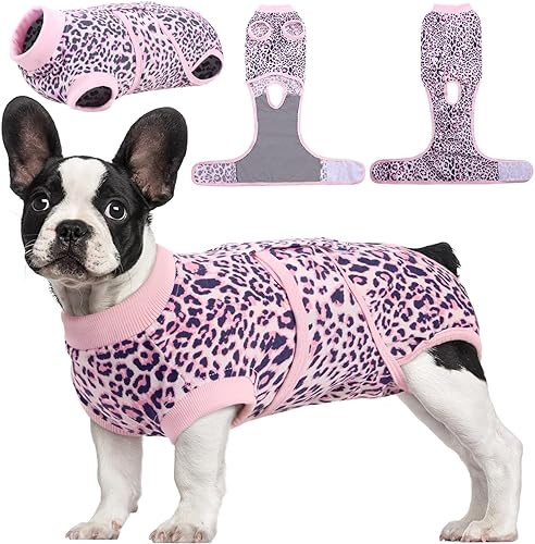 Miniatura 191 de Kuoser Traje de cirugía para perro, cómodo traje de recuperación para perros, mameluco protector posoperatorio, alternativa suave al cuello E