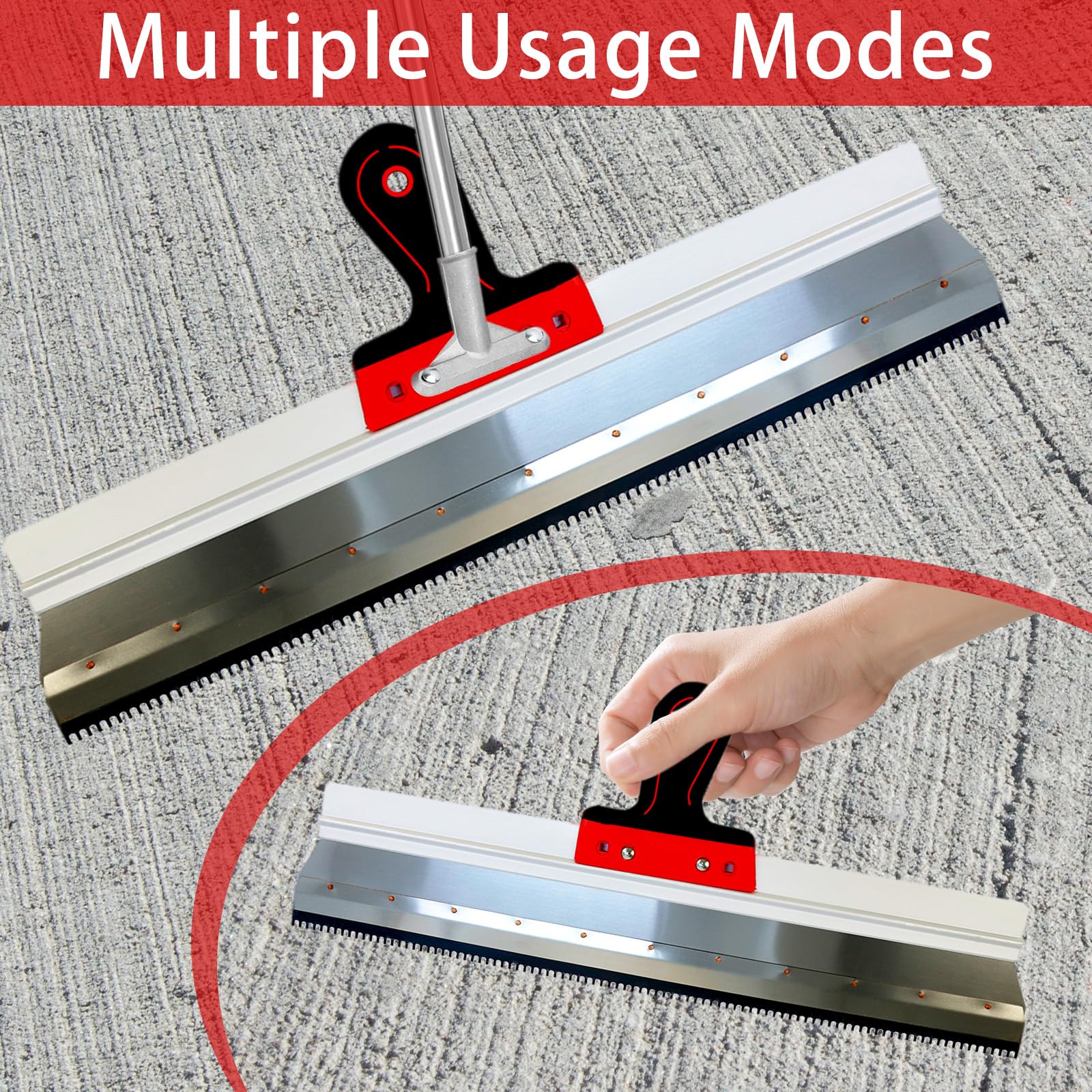 Stainless Steel Notched Squeegee - Image 4