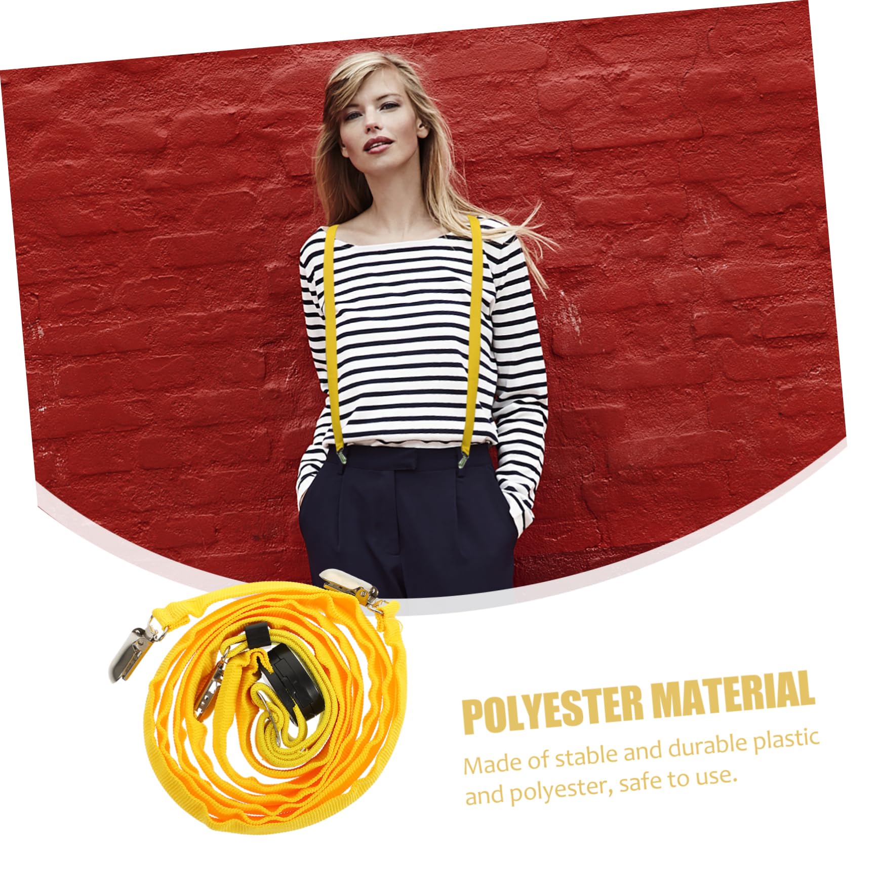 GALPADA 3pièces Pantalon à Bretelles Lumineuses Réglables Avec Clips Pour Festivals Et Fêtes Accessoire Pratique Et Stylé