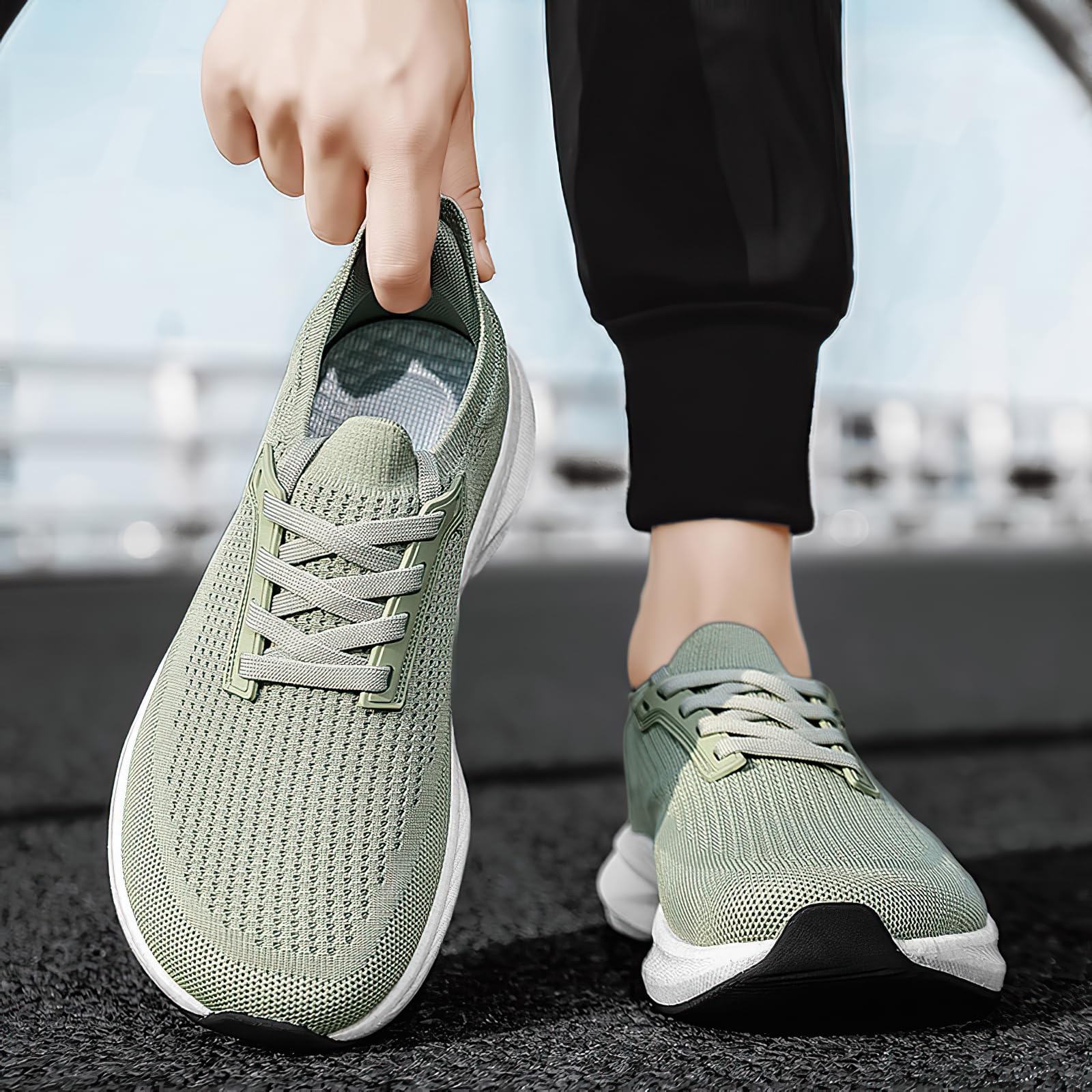 AONETIGER Zapatillas Trail Running Hombre Mujer Punta Ancha Zapatos de Deportivas Ligeras Antideslizantes Calzado de Correr Transpirables Zapatillas de Trekking 36-47EU