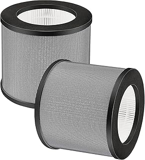 Allisfresh TT-AP006 True HEPA Replacement Filter Compatible with TaoTronics TT-AP006 Air Purifier, 3-in-1 Pre-Filter, True HEPA and Activated Carbon Filter Set 2-Pack