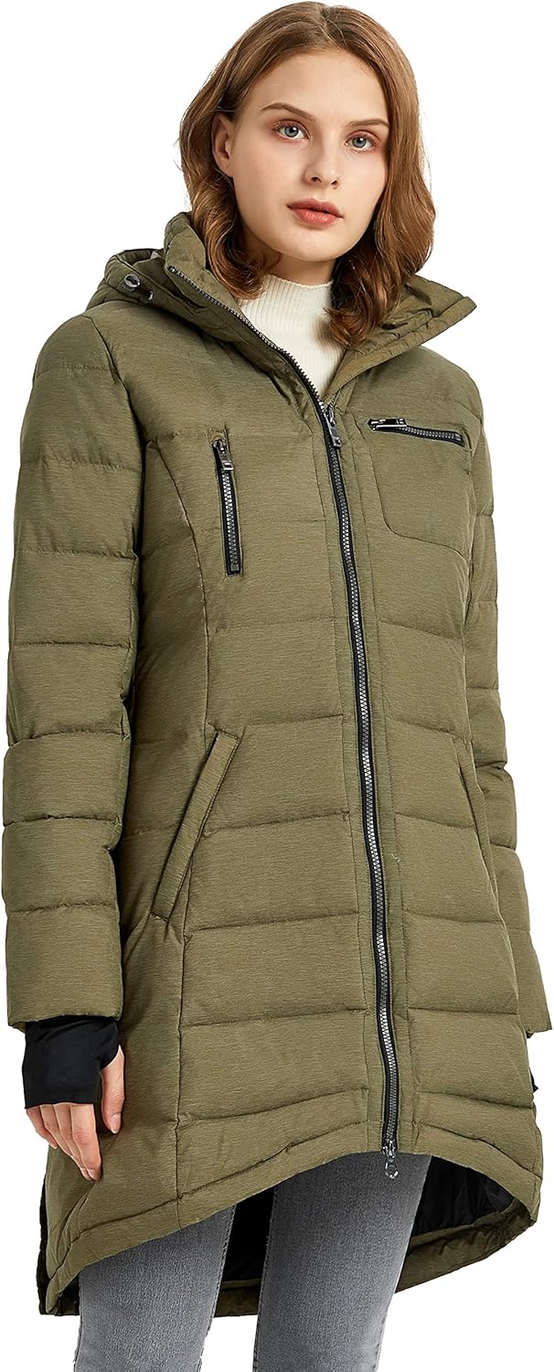Orolay Women's Down Jacket Coat Mid-Length XX-Large Capers