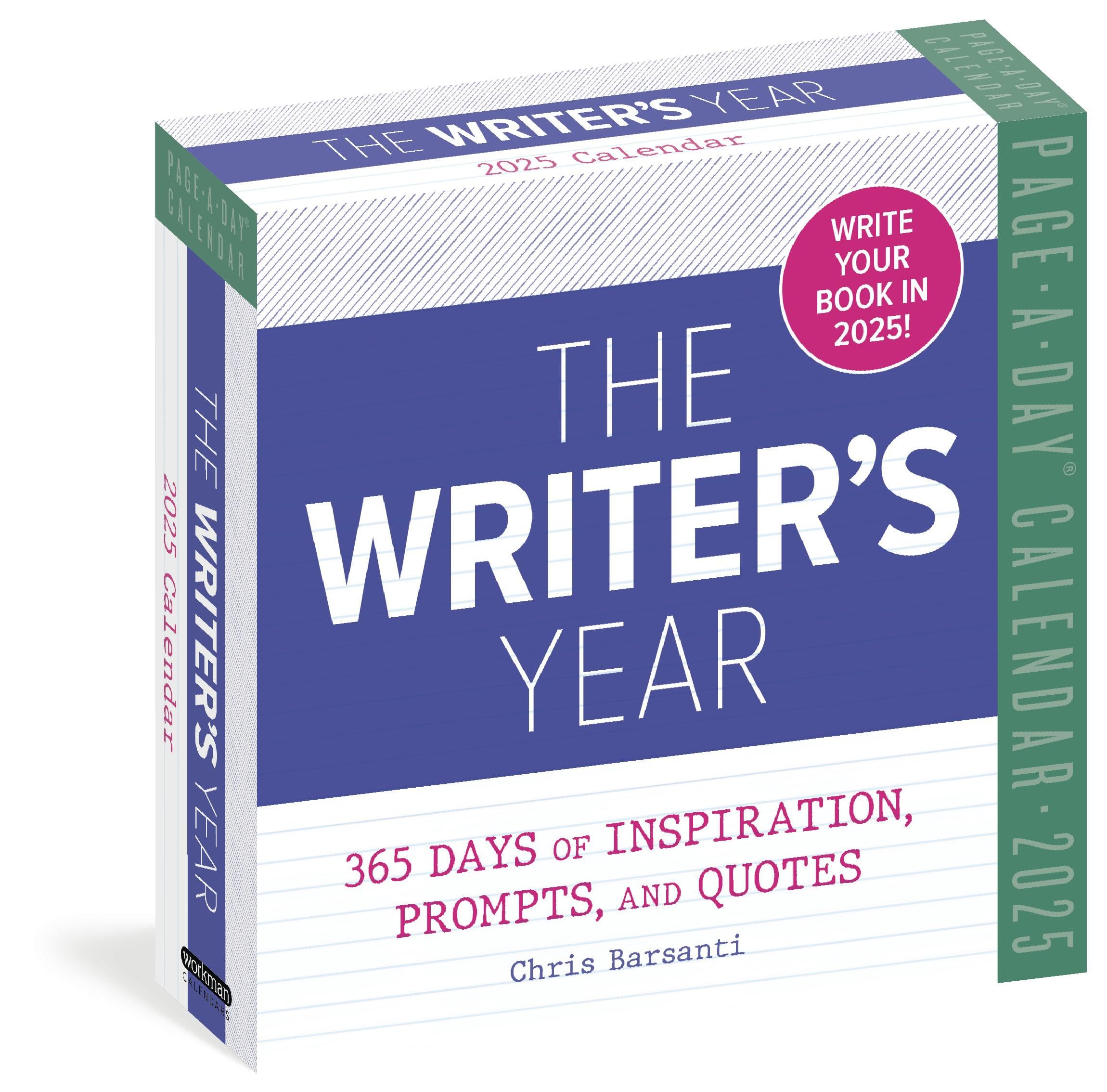 The Writer's Year Page-A-Day® Calendar 2025: 365 Days of