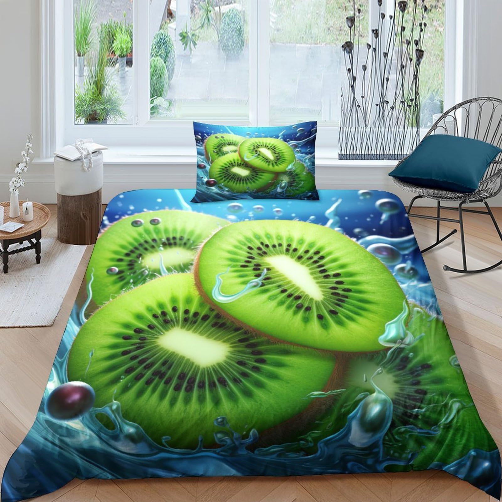 Housses de couettes fruits frais pour réveiller la déco d'une chambre d'enfant