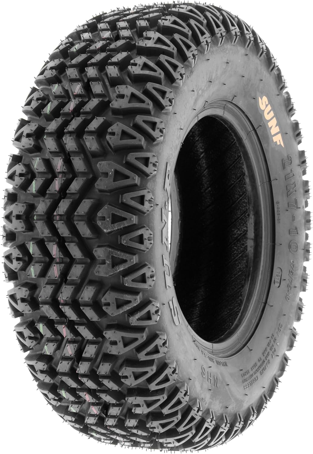 SunF 21x7-10 21x7x10 Golf Cart Lawn Mower Quad 4 Ply ATV UTV Tires G003 [ Rim(s) NOT included ]