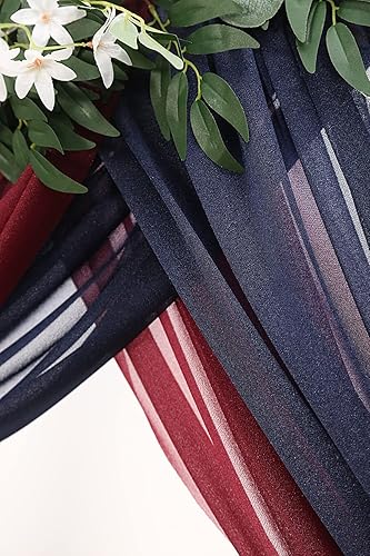 Miniatura 5 de 2 paneles de cortinas de arco de boda de 20 pies sin arrugas, tela drapeada, ligeramente brillante para decoración de ceremonia de boda, recepción,