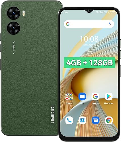Miniatura 12 de UMIDIGI G3 Teléfonos celulares desbloqueados Canadá Sim dual 4G LTE, 4GB+64GB ampliable 1TB con 4* A53-Cortex de 2.0GHz, 6.52 pulgadas HD, cámara AI