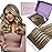 Fshine Tape in Extensions Real Human Hair 12 Inch 30 g Balayage Chestnut Brown to Platinum Blonde Tape in Extensions 20 pcs Invisible Straight Remy,Suitable for Wedding, Bridal & Bridesmaids Looks