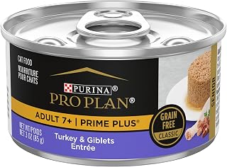 Purina Pro Plan Adult 7+ Prime Plus Turkey & Giblets Entrée (24 Pack), 24-3 oz