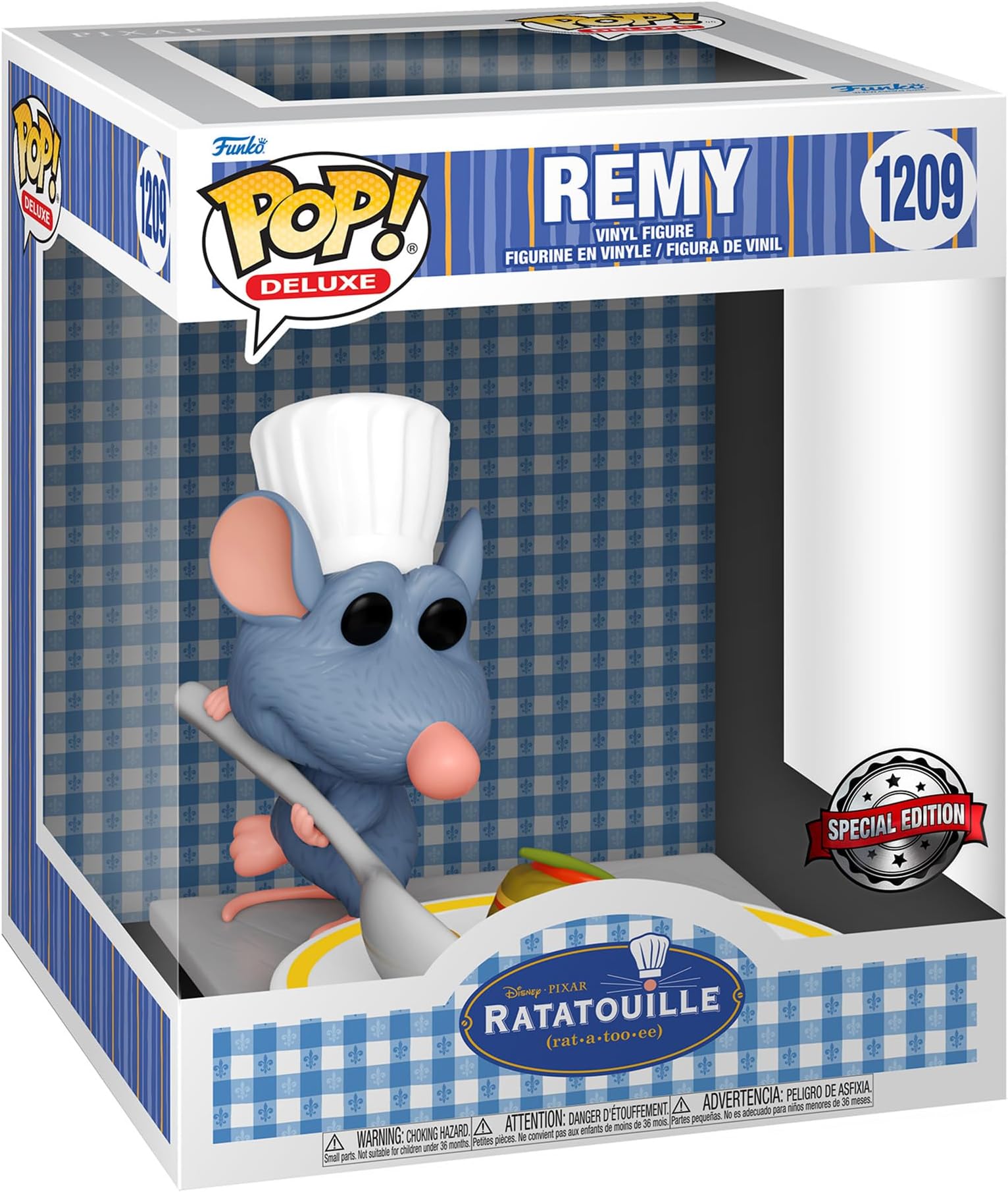 Funko Pop! Deluxe: Disney Ratatouille - Remy with Ratatouille #1209 - Exclusive Vinyl Figure