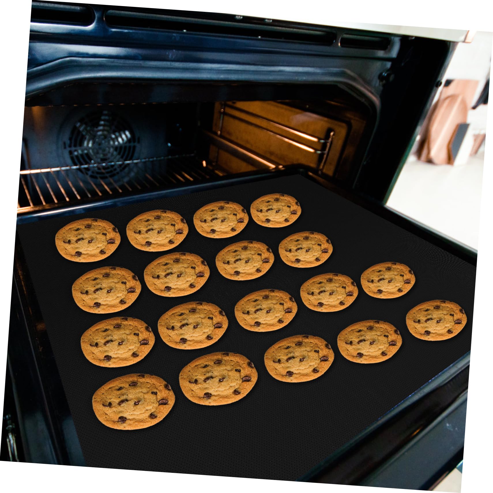 Gatuida 9 piezas Alfombrillas de Horno Antiadherentes Reutilizables de Mats para Asar y Cocinar Resistentes al Calor Evitan Comida y Conservan