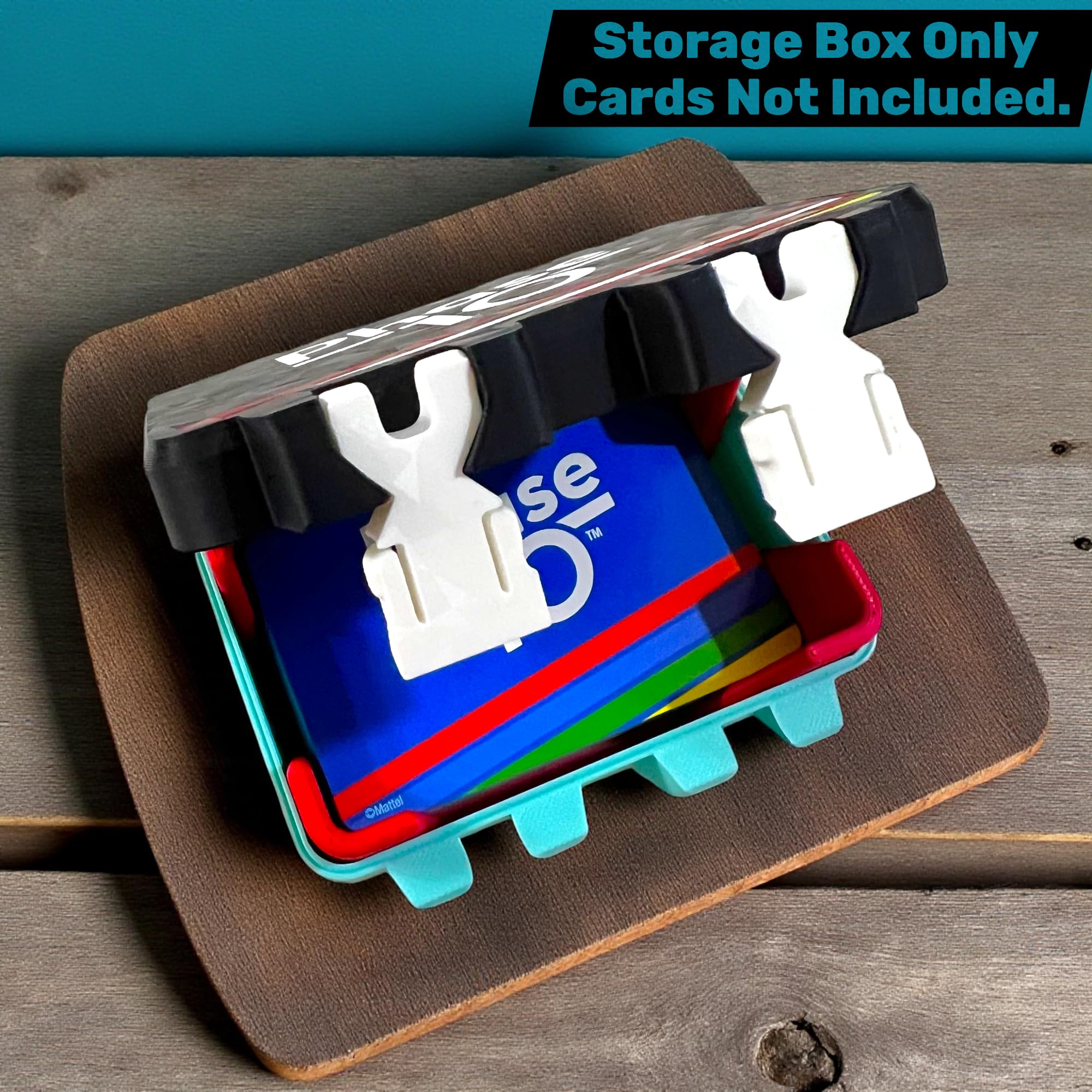 Sentosa Phase10 Card Game Storage Box with Detachable Tray, Snap-On Locks, Plastic (Phase Storage Box Only)