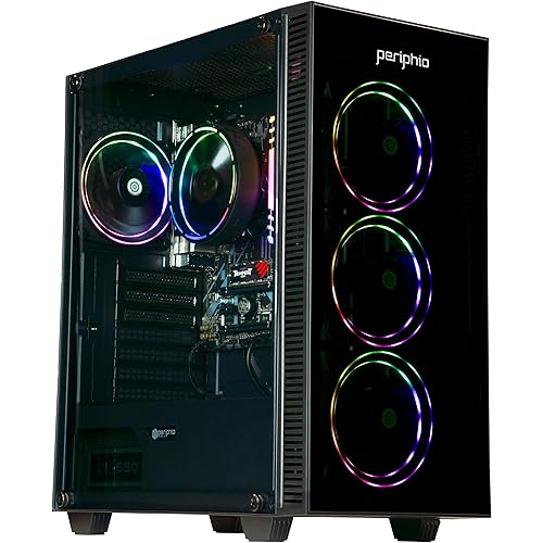 Periphio Terra Prebuilt Gaming PC - AMD Ryzen 7 5700G CPU (4.6GHz Turbo) | Radeon Vega 8 Graphics | 1TB M.2 NVMe SSD | 16GB DDR4 RAM | Windows 11 Gaming Desktop Computer | WiFi + BT…